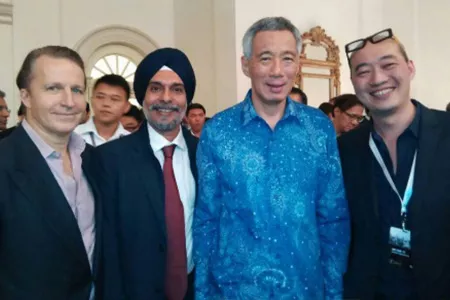SMART NATION DINNER WITH THE PRIME MINISTER OF SINGAPORE,  MR LEE HSIEN LOONG